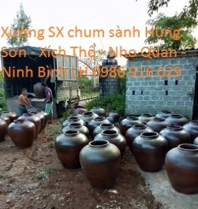 Chum sành ngâm rượu tại Thanh Xuân| chum sành 100 lít
